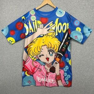Sailor Moon T Shirt Dress XL Oversized AOP All Over Print Double Sided Stretch‎